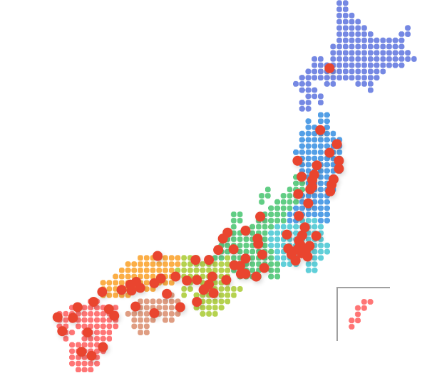 鹿島学園高等学校 22の都道府県