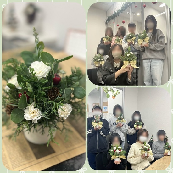 フラワーアレンジメント~クリスマス編~