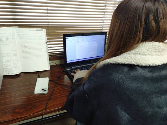 3年生がワードの資格取得に向けて頑張っています!