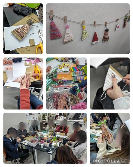 通信制高校 クリスマスオーナメント制作